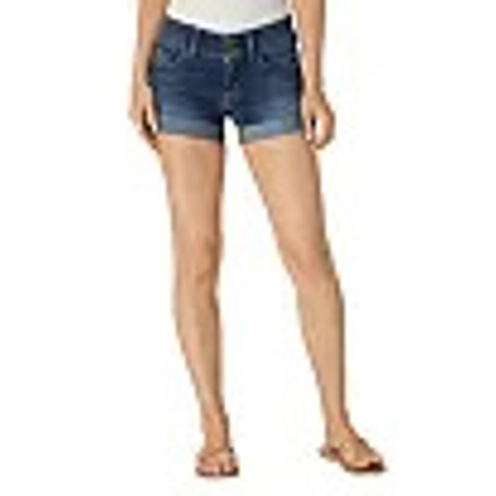 Hudson Women's Jeans Ruby Mid-Thigh Denim Cut-Off Short Blue 24 NWT